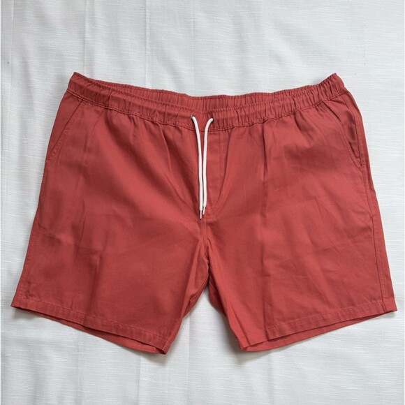 Create UNISON Cotton Drawstring  Shorts In Burnt Orange Sz 2XL New - Picture 3 of 7